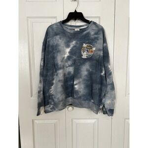 Disney Parks Lilo & Stitch Tie Dye Sweatshirt Blue 2X Ohana Polynesian